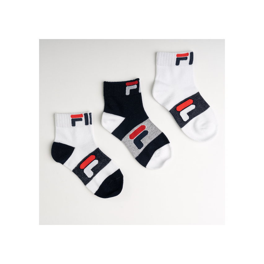 Calze corte bambino Fila F1395D cotone navy 3 paia