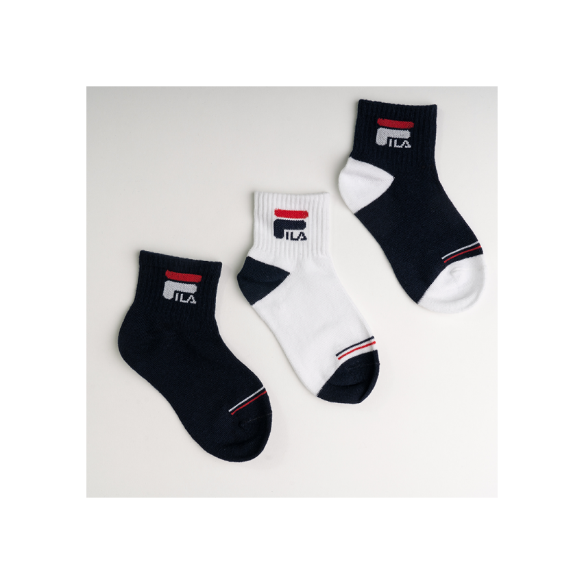 Calze corta bambino Fila F1396D navy cotone 3 paia