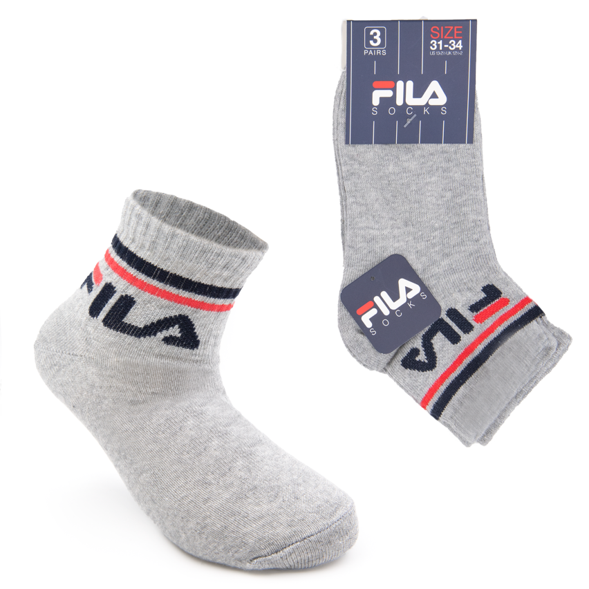 Calzini corti bimbo bimba Fila Quarter F8338 3 pezzi
