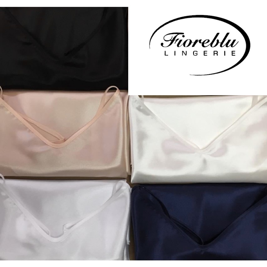 Sottoveste corta spalla stretta Fioreblu pamela in raso 