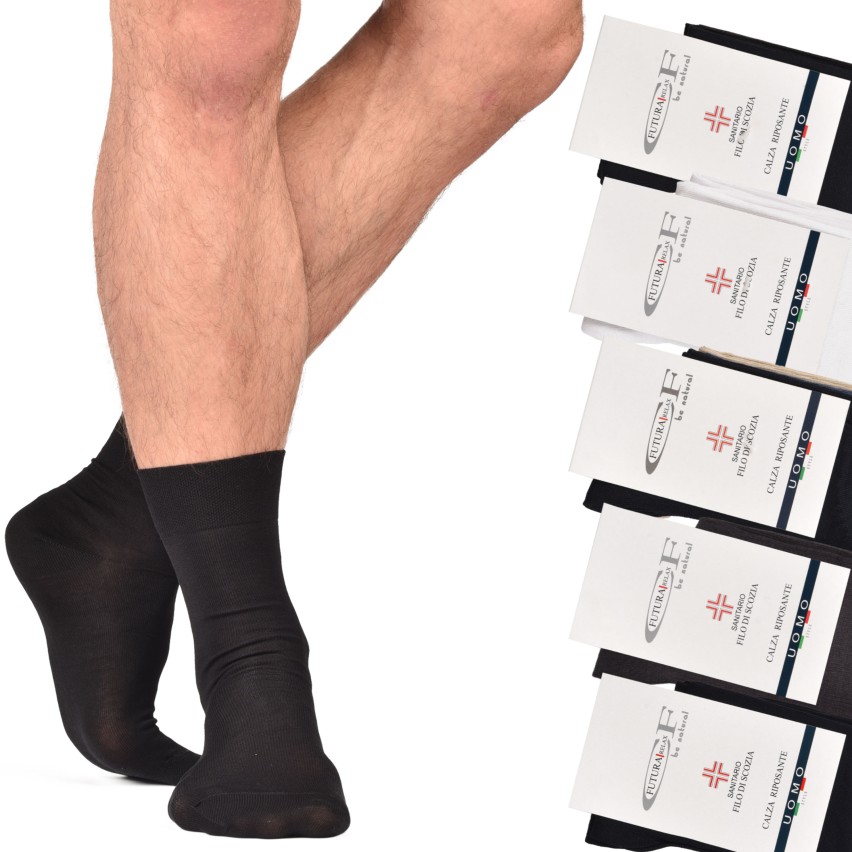 Futura calze filo di scozia relax 6 paia corte