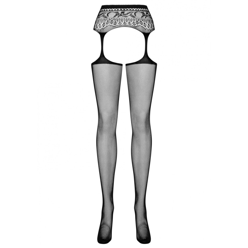 Sexy calze reggicalze Obsessive Garter stockings S307 a rete nero