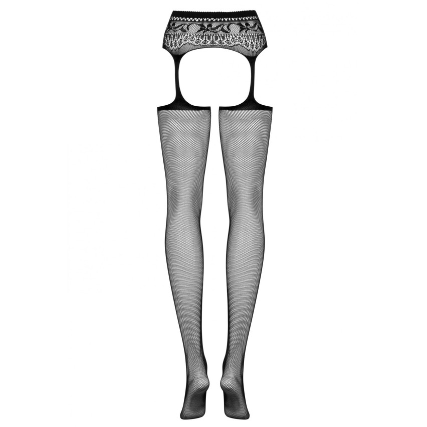 Sexy calze reggicalze Obsessive Garter stockings S307 a rete nero