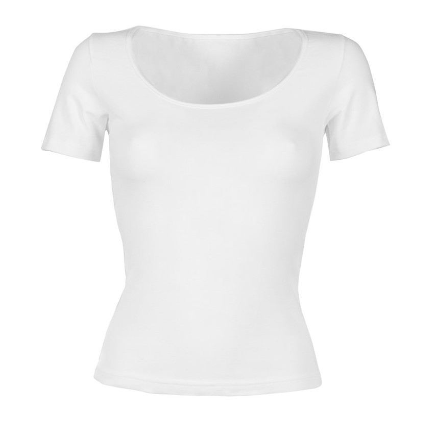 Maglia donna Cotonella GD010 girocollo mezza manica cotone elasticizzato