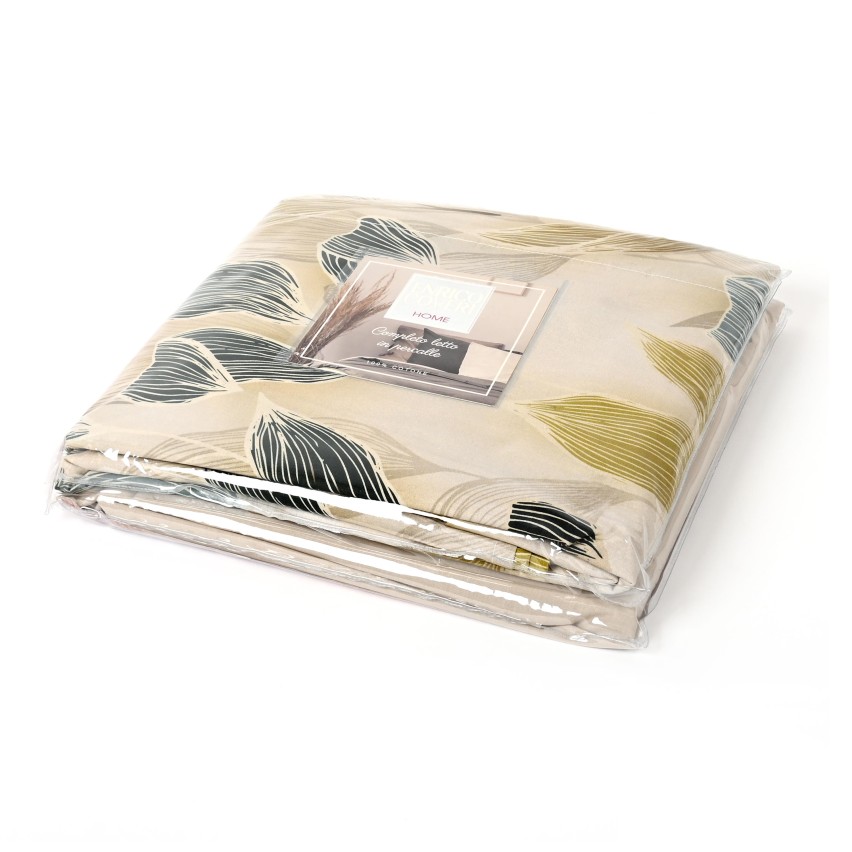 Completo Letto 2 Piazza Enrico Coveri - Percalle Cotone Stampato Digitalmente, Alta Definizione - Foto 2