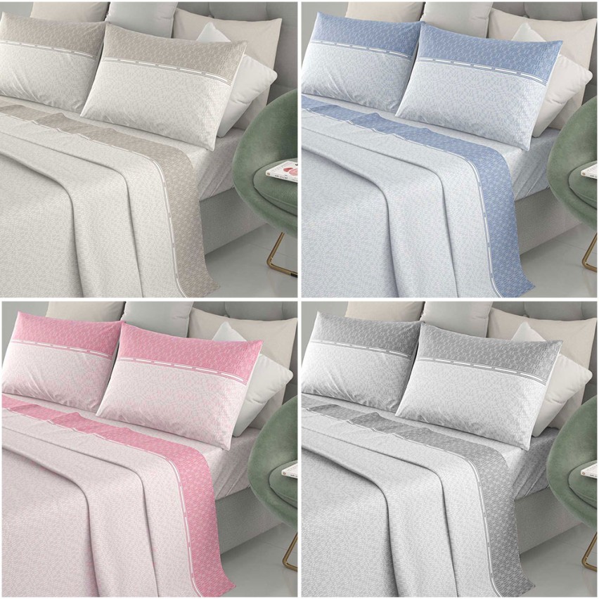 Completo letto 100% cotone Irge Ginevra fantasia Albachiara 
