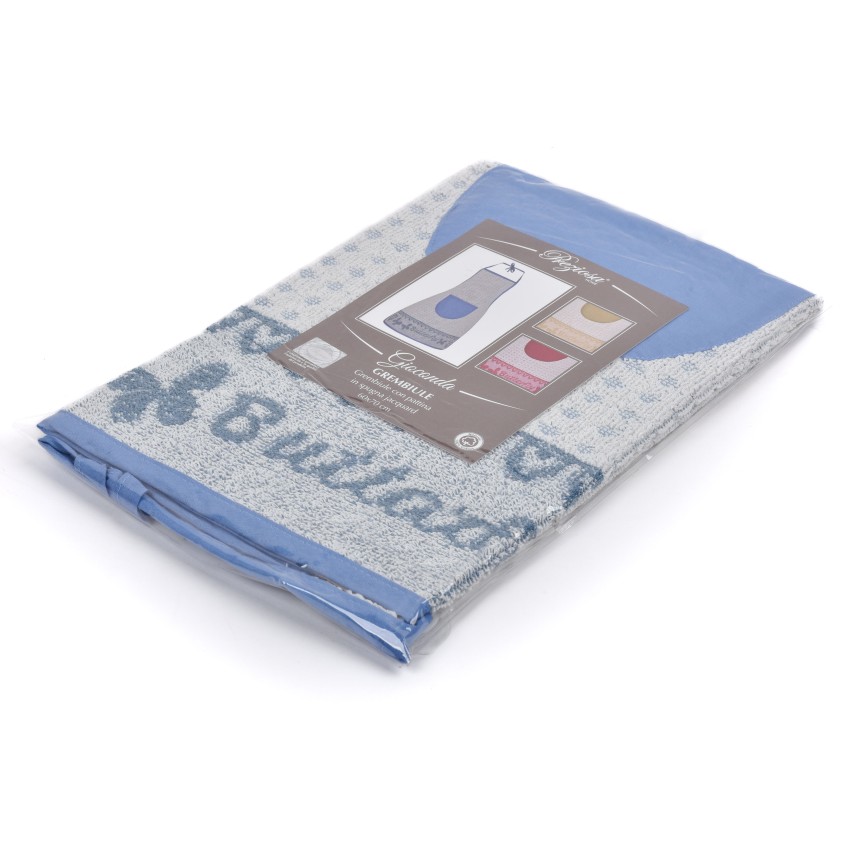 ACMEDE Denim Grembiule Cucina con Tasche Unisex Blu Lavoro Grembiule Cuoco di Jeans per Uomo Donna per Cucinare Barbecue Coffee Bar Trattoria Cameriere Grembiule Senza Maniche, 76x85 cm (Azzurro