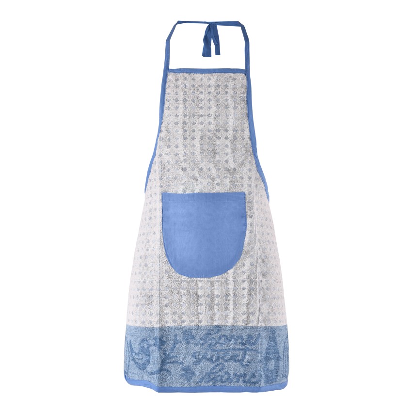 ACMEDE Denim Grembiule Cucina con Tasche Unisex Blu Lavoro Grembiule Cuoco di Jeans per Uomo Donna per Cucinare Barbecue Coffee Bar Trattoria Cameriere Grembiule Senza Maniche, 76x85 cm (Azzurro