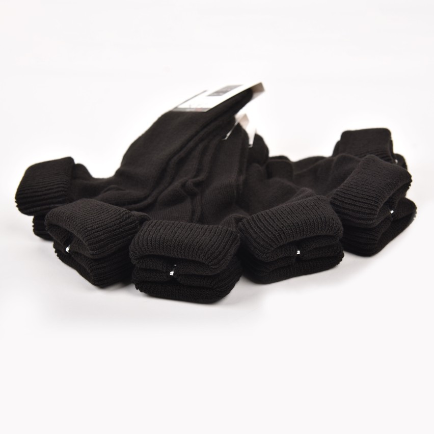 Calze donna corte morbide calde soft 3022 con risvolto morbido 6 paia nere