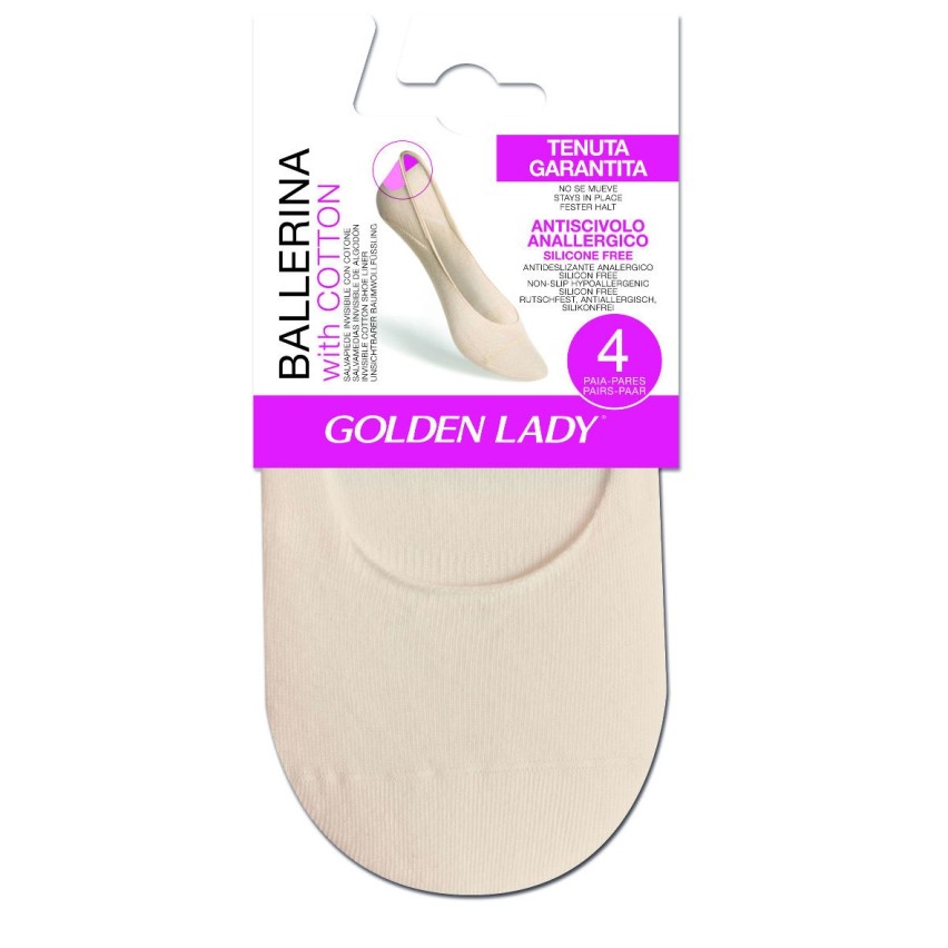Salvapiede Ballerina Golden lady silicone 6 paia