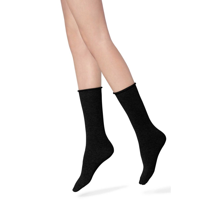 Calzini donna Golden Lady soft top in caldo cotone elasticizzato a taglio vivo 6 paia