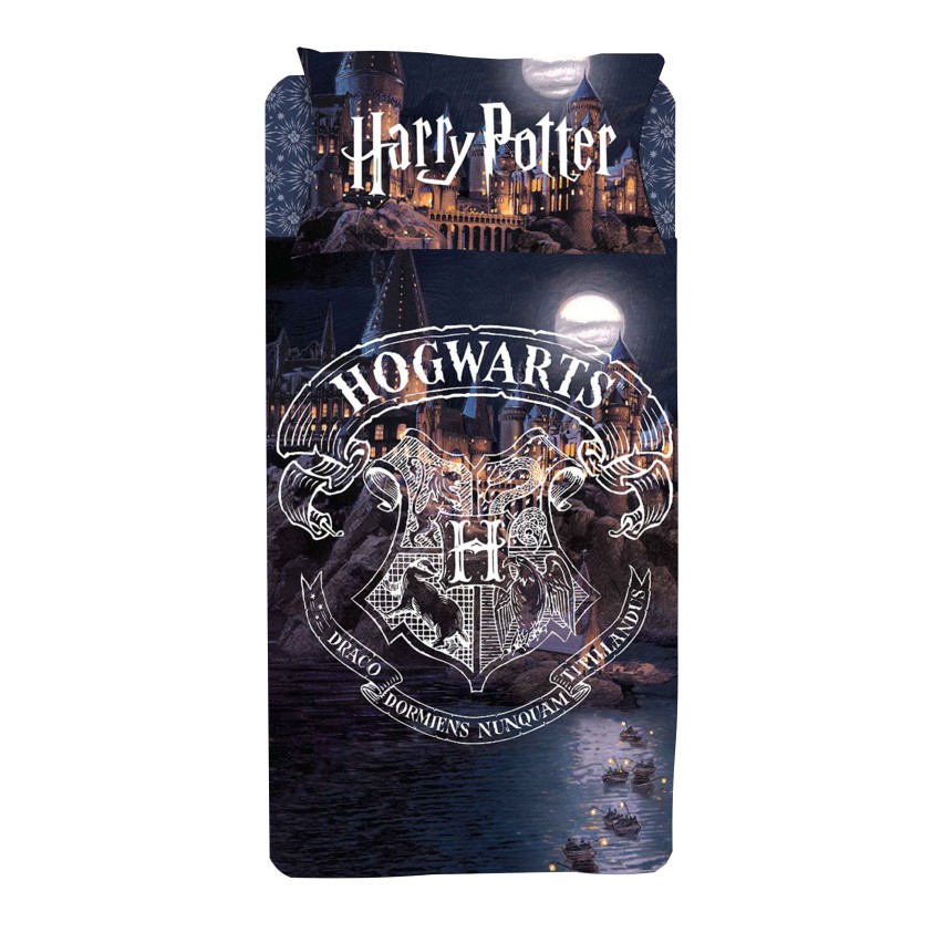 Set Biancheria Letto Harry Potter - Copripiumino 140x200cm + Federa 65x65cm - 100% Cotone - Foto 4