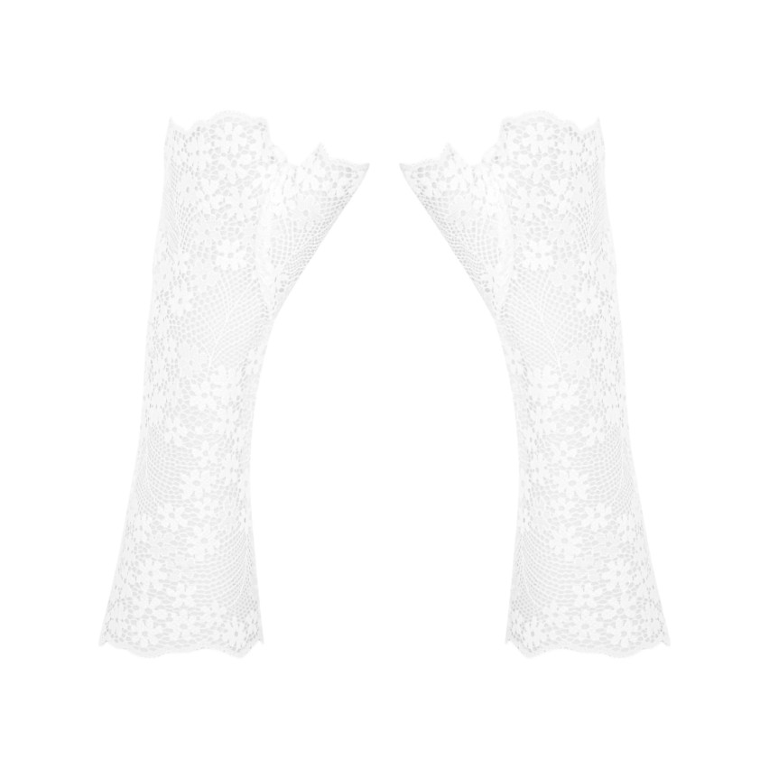 Sexy guanti pizzo floreale sposa accessorio Obsessive gloves Heavenlly