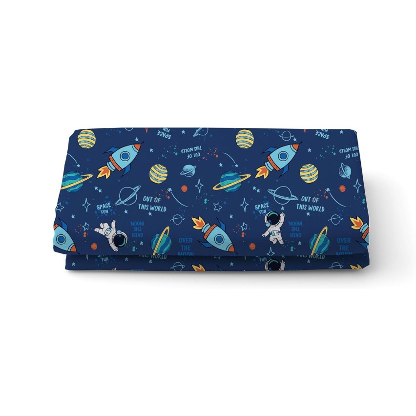 Completo letto tema spazio 100% cotone Hermet jolly space