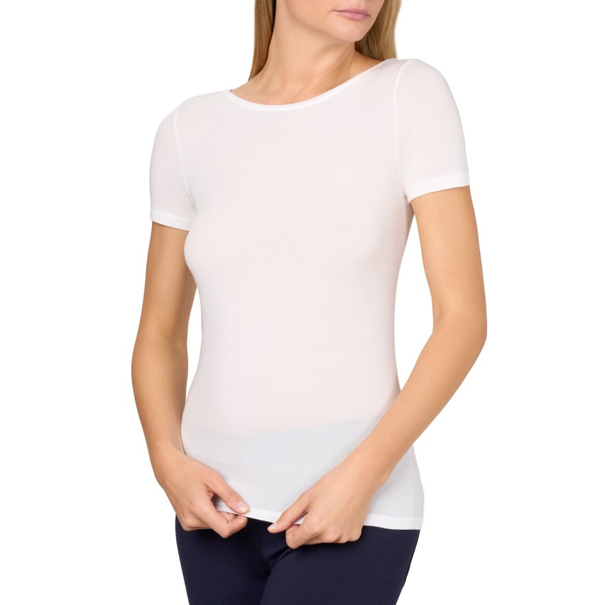 Maglia Donna Scollo a Barca in modal e seta Golden Lady 1446