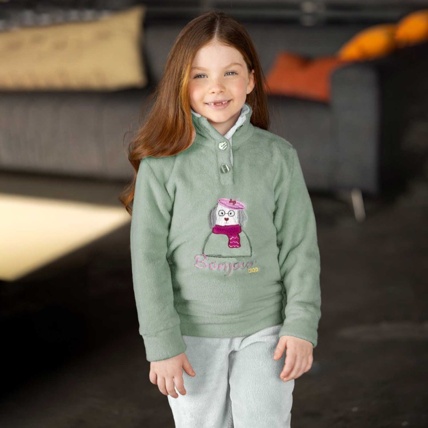 Pigiama bimbo pile coral cagnolino Irge IKI