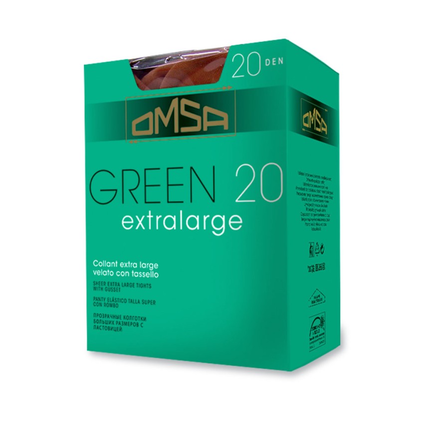 Collant velati omsa Green 20 denari 10 paia