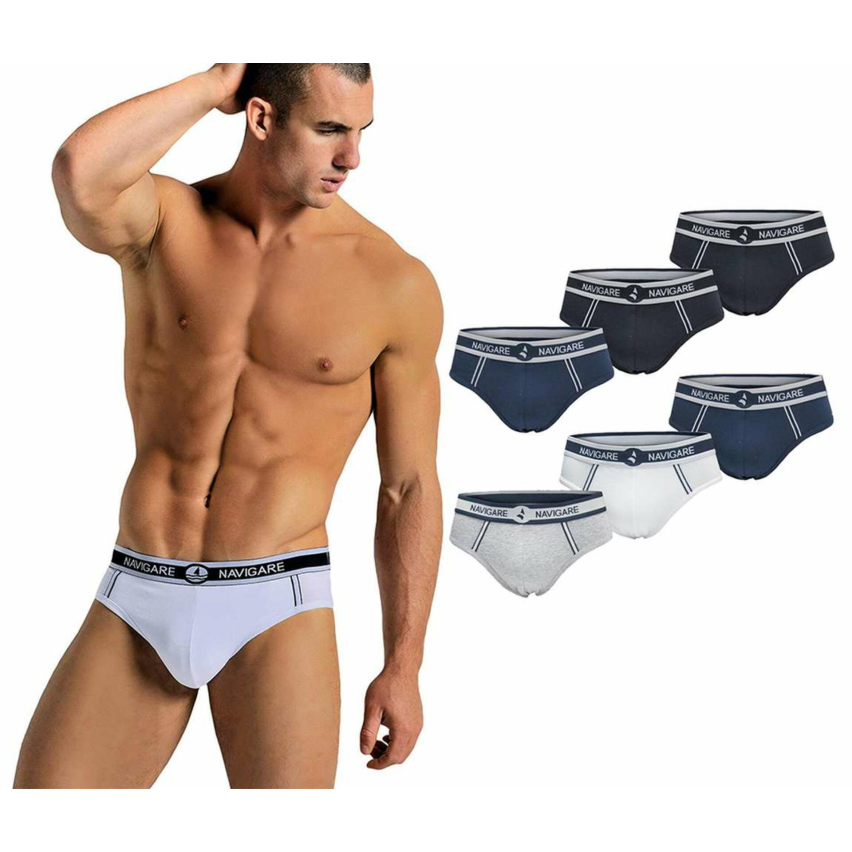 Slip uomo Navigare 314 in cotone elasticizzato 6 pezzi