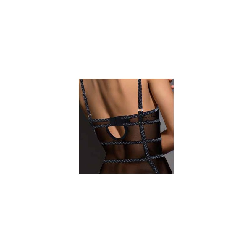 Body intimo sexy con ferretto Admas 43041 nero 