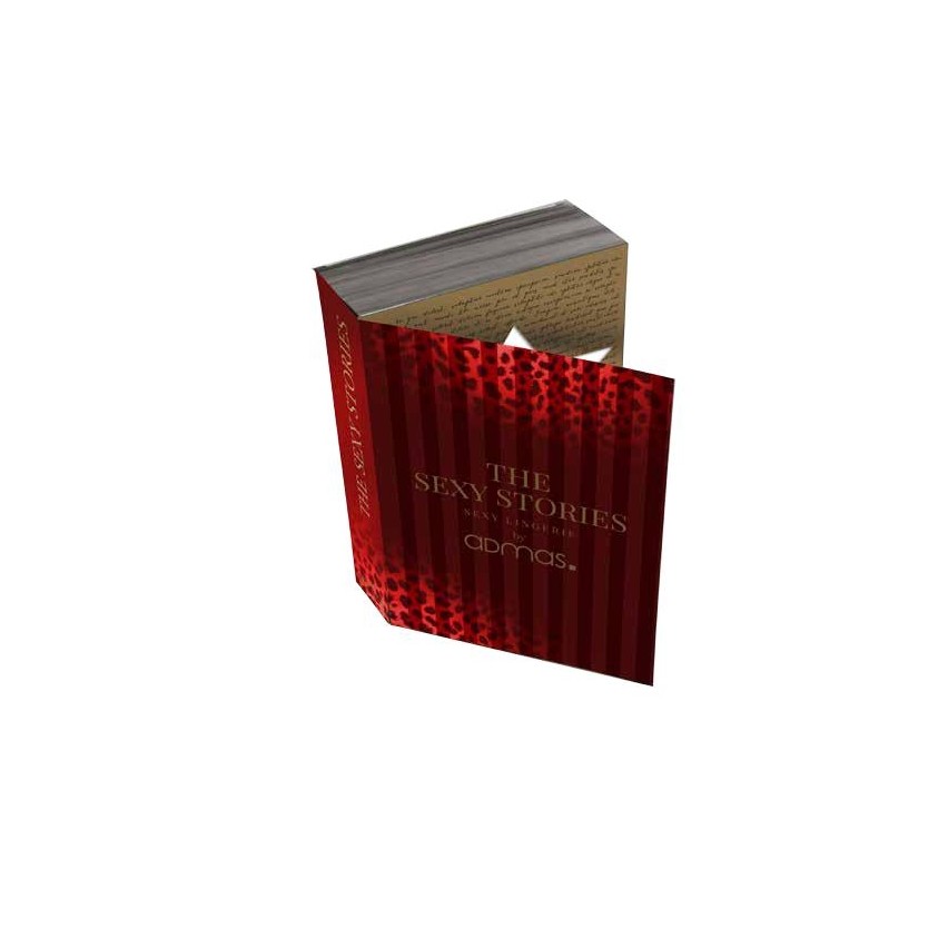 Set di sexy tanga perizoma in pizzo floreale rosso con manette Admas 42477