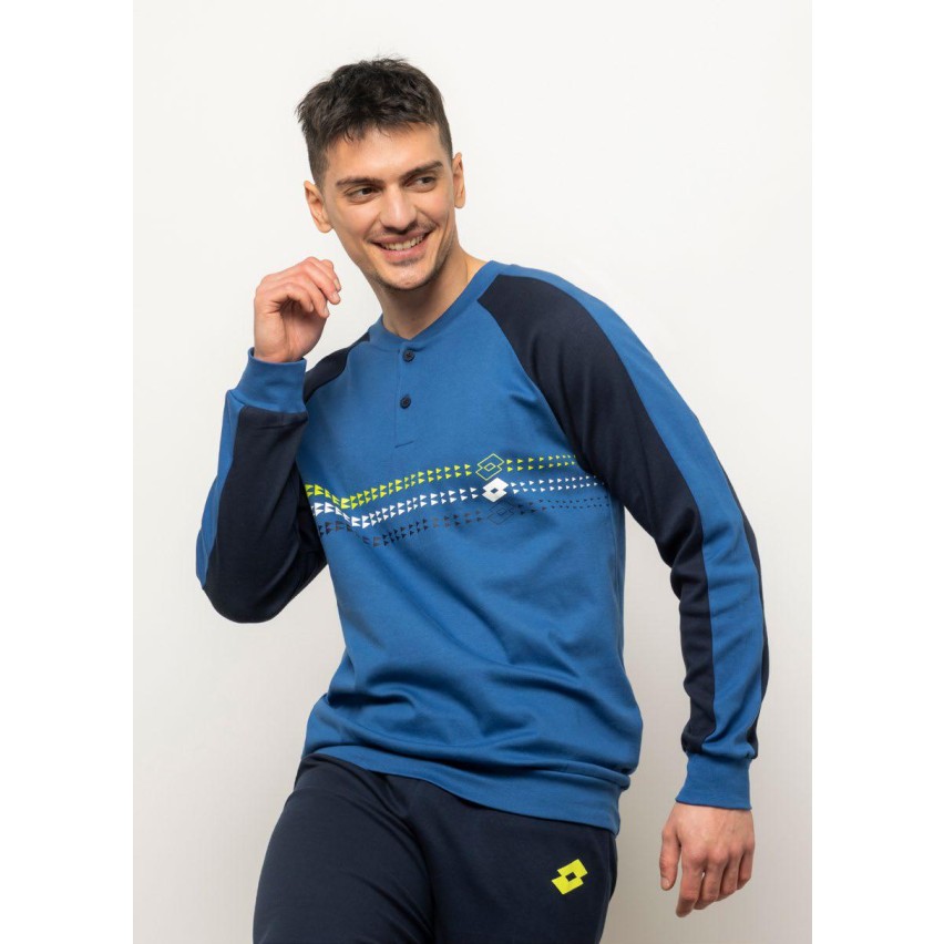 Pigiama Uomo Cotone Lungo Pigiama Uomo Invernale Lotto LP2088