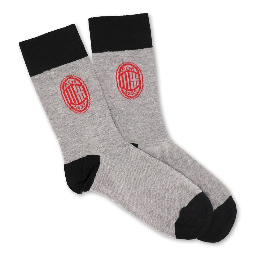 Calza corta uomo Milan B2MI010 caldo cotone 4 paia