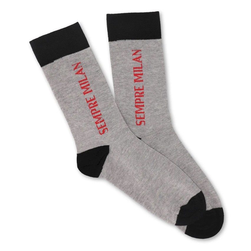 Calza corta uomo Milan B2MI010 caldo cotone 4 paia