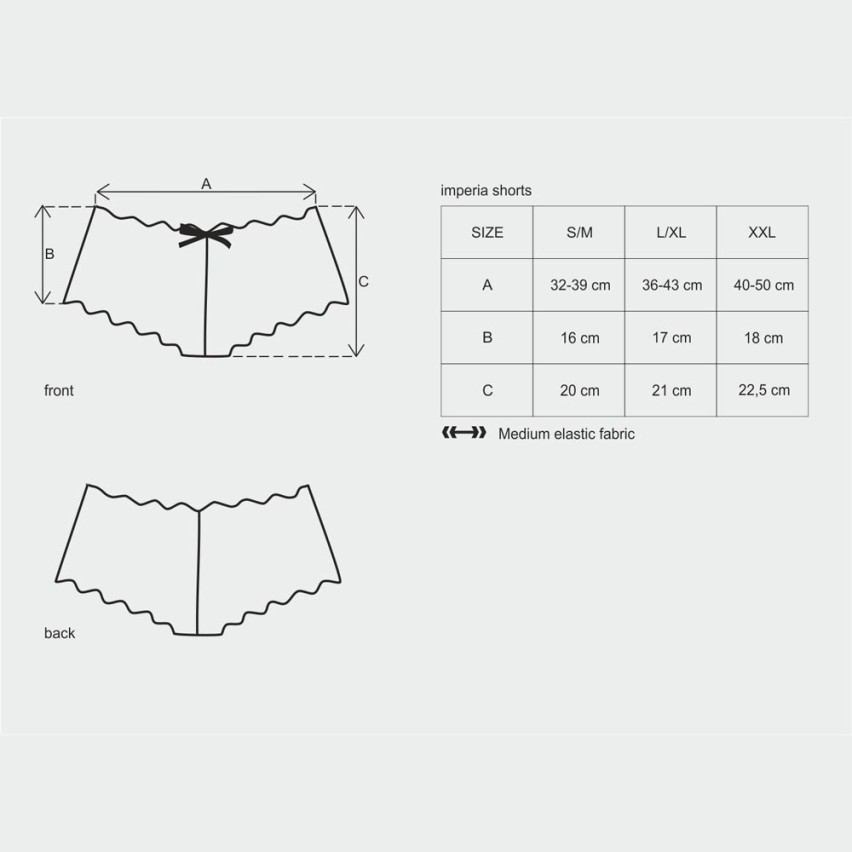 Sexy culotte short Obsessive Idillia shorties in pizzo