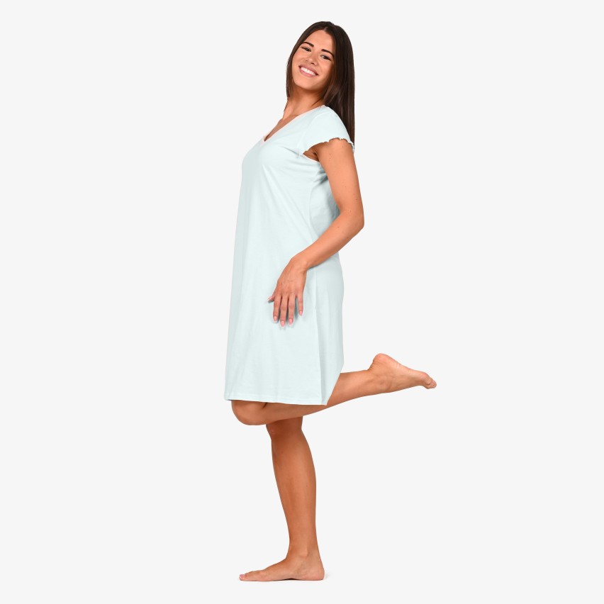 Camicia da Notte Donna 100% Cotone Ragno DP26NU 