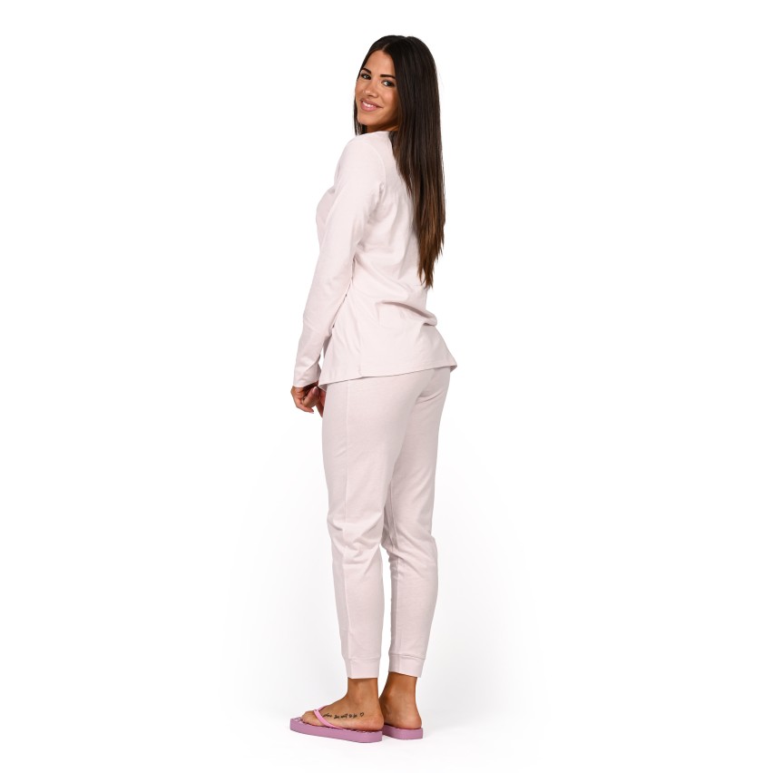 Pigiama Donna 100% Cotone scollo a V Ragno DP26N2 