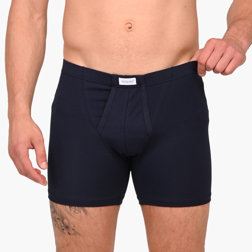 Boxer uomo con apertura elasticizzato gamba lunga Made in Italy