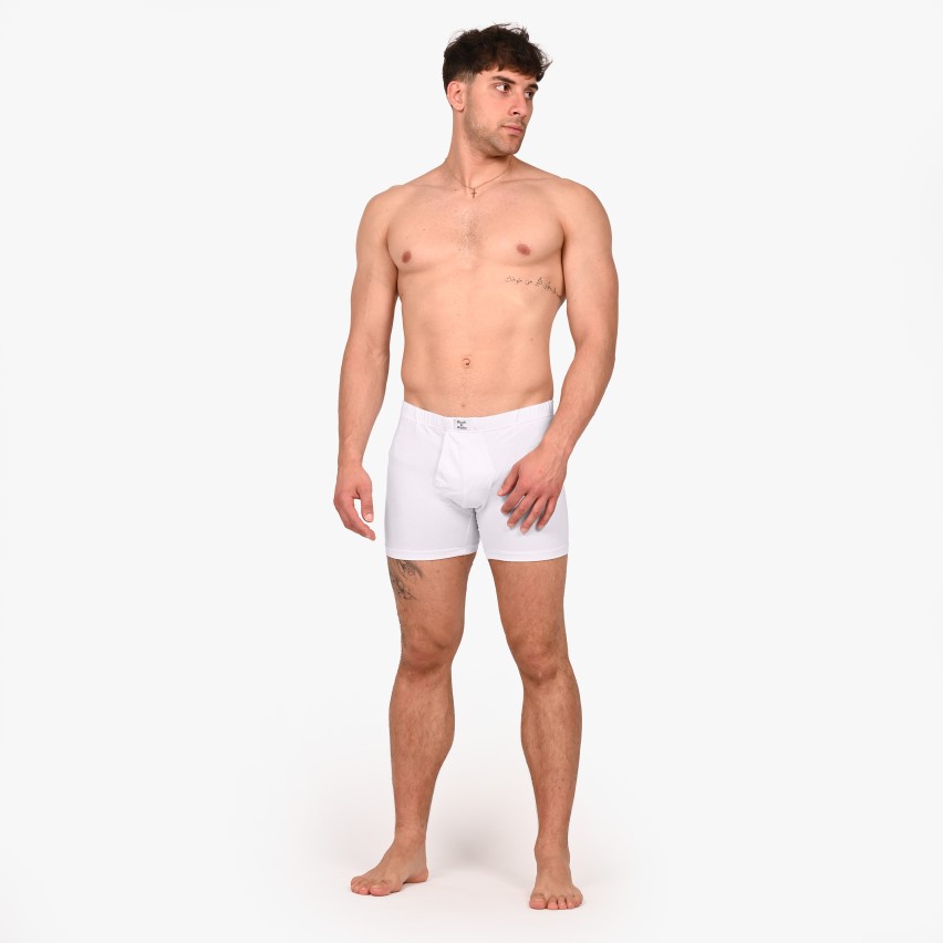 Boxer uomo con apertura elasticizzato gamba lunga Made in Italy