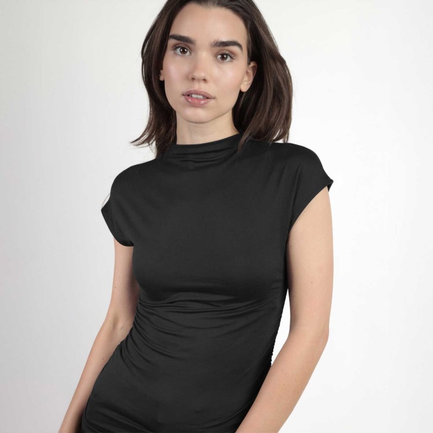 Maglia donna maniche corte e collo alto Admas 43676
