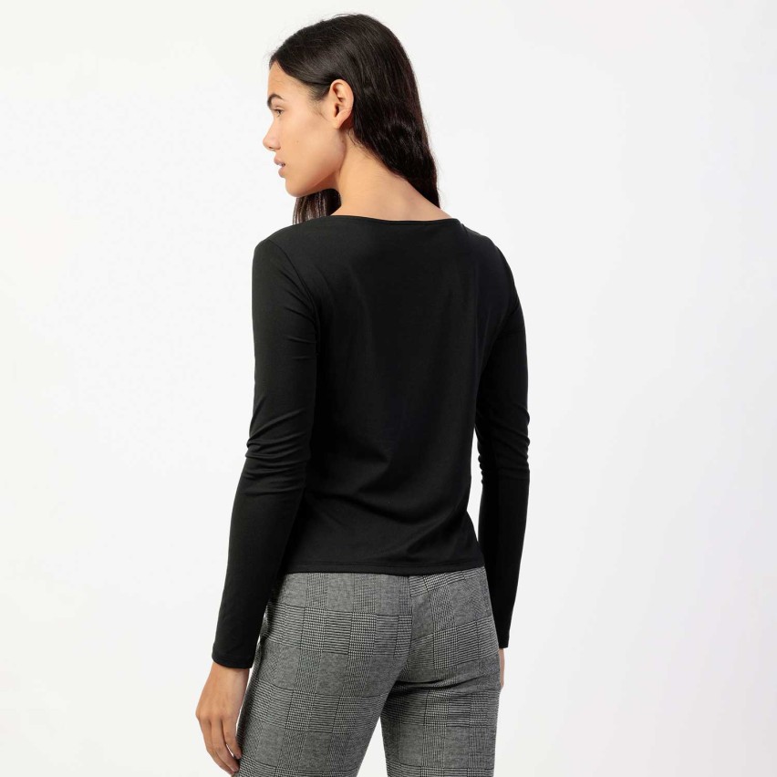 Maglia donna morbida scollo quadrato Admas 43684