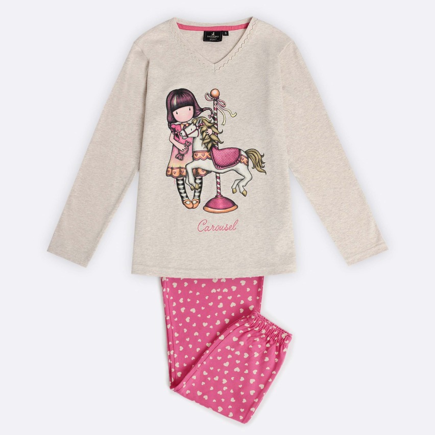 Pigiama bimba Santoro caldo cotone 62409 cuoricini