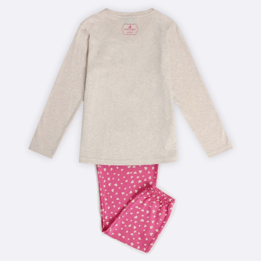 Pigiama bimba Santoro caldo cotone 62409 cuoricini