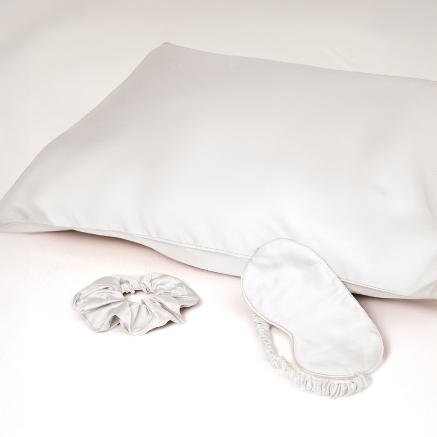 Beauty box in seta di bamboo Biancaluna Clara