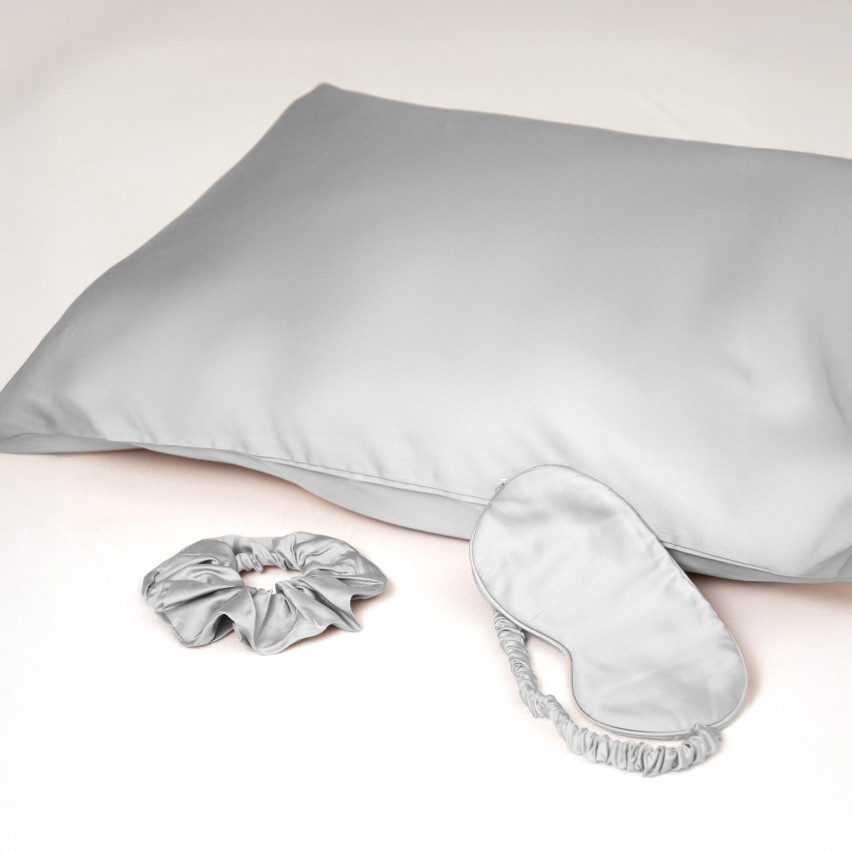 Beauty box in seta di bamboo Biancaluna Clara