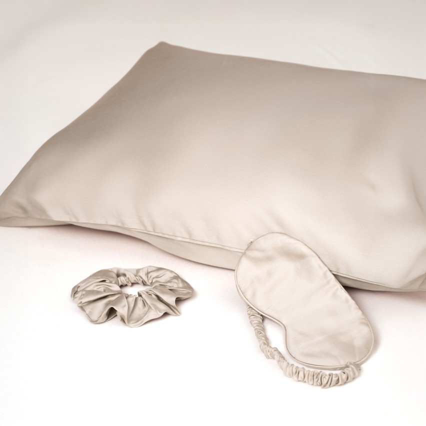 Beauty box in seta di bamboo Biancaluna Clara