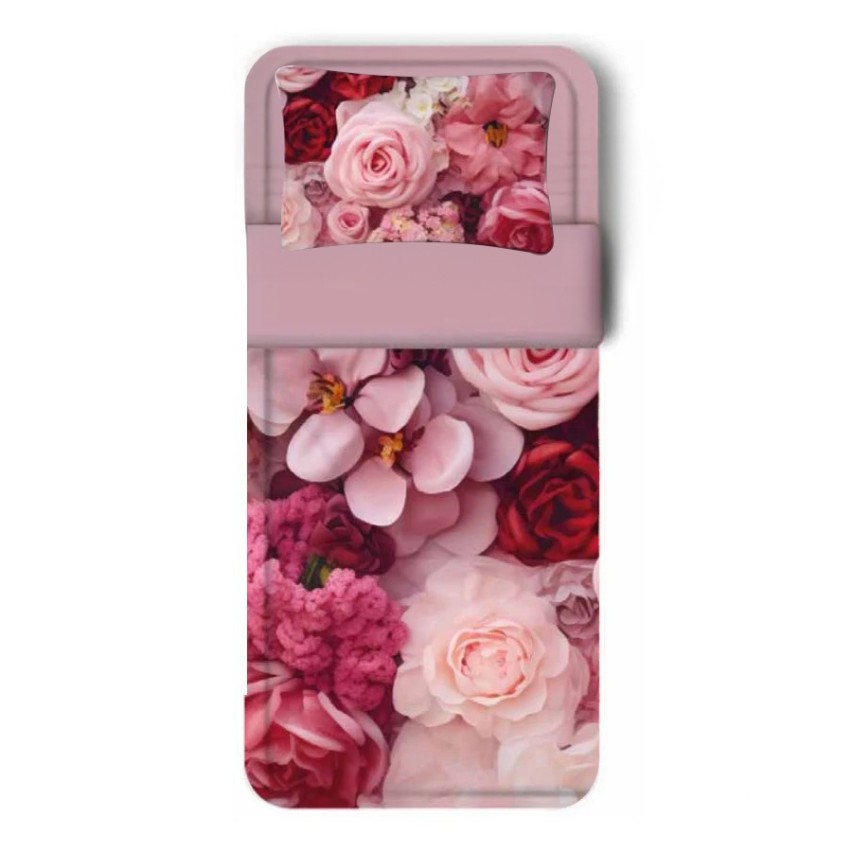 Completo letto 100% cotone Biancaluna Flora