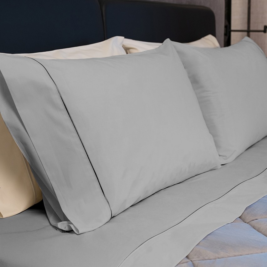 Completo letto in percalle di cotone Biancaluna Percalli