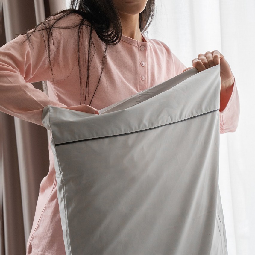 Completo letto in percalle di cotone Biancaluna Percalli