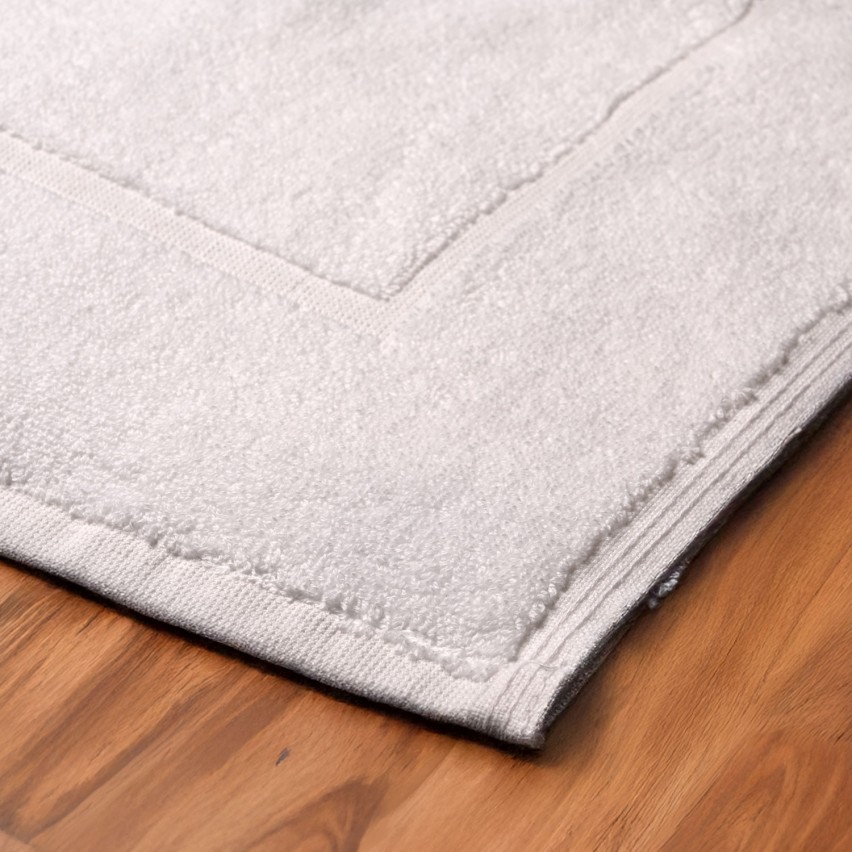 Tappeto scendidoccia spugna di cotone Biancaluna bianchissimo