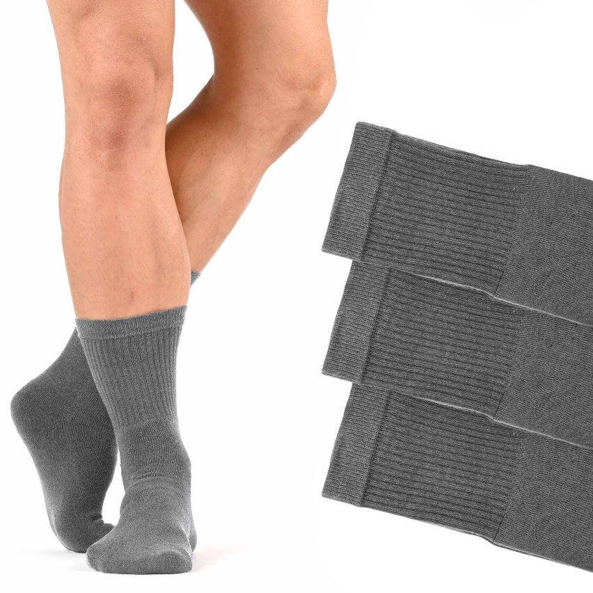 Calze Sportive in Cotone con Interno in Spugna Blucalze 5081 6 paia