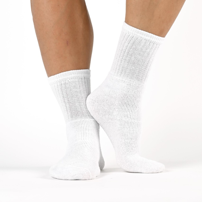 Calze Sportive in Cotone con Interno in Spugna Blucalze 5081 6 paia