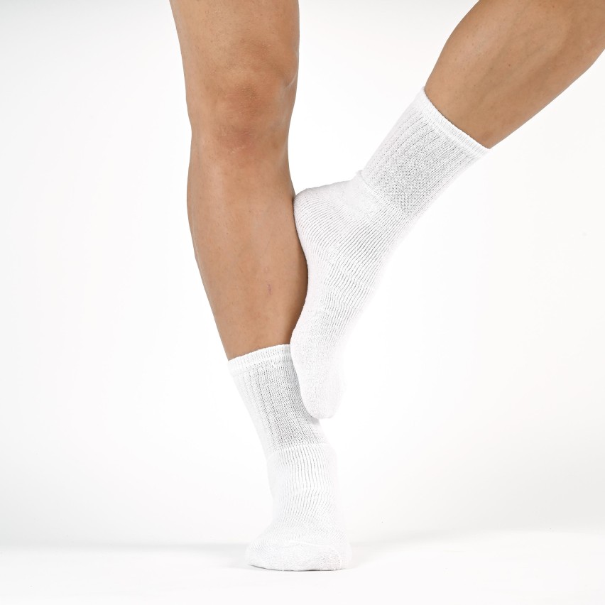 Calze Sportive in Cotone con Interno in Spugna Blucalze 5081 6 paia