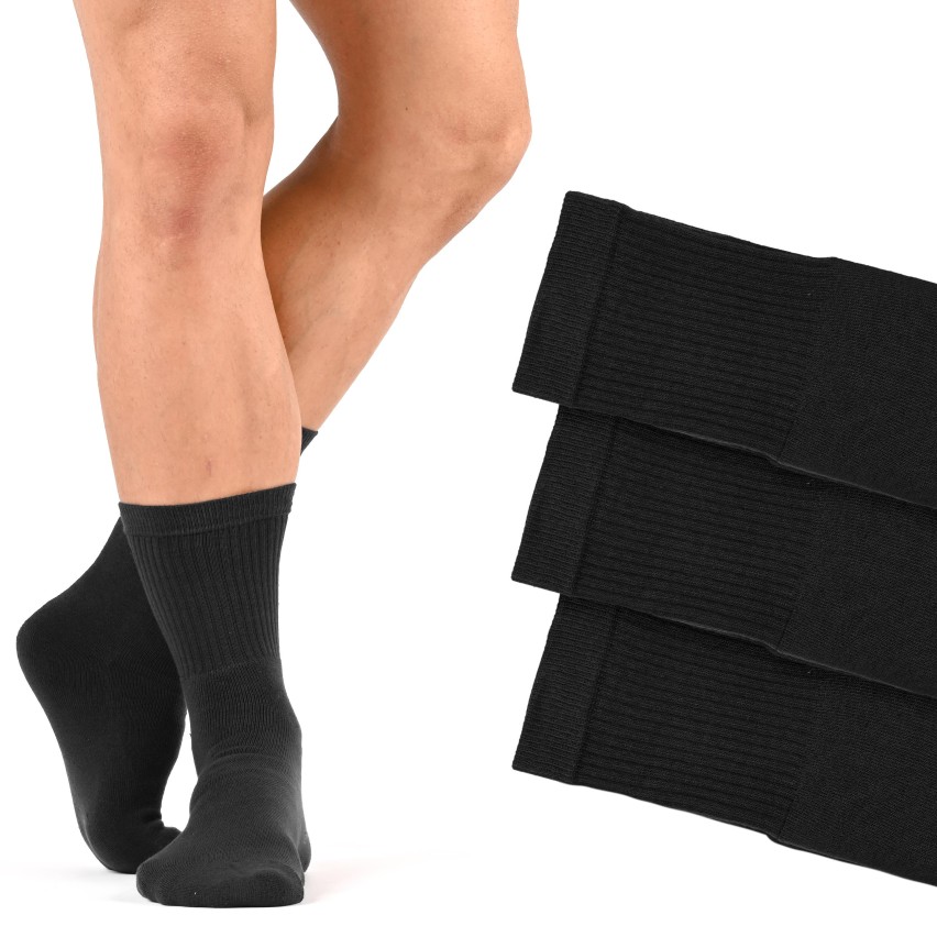 Calze Sportive in Cotone con Interno in Spugna Blucalze 5081 6 paia