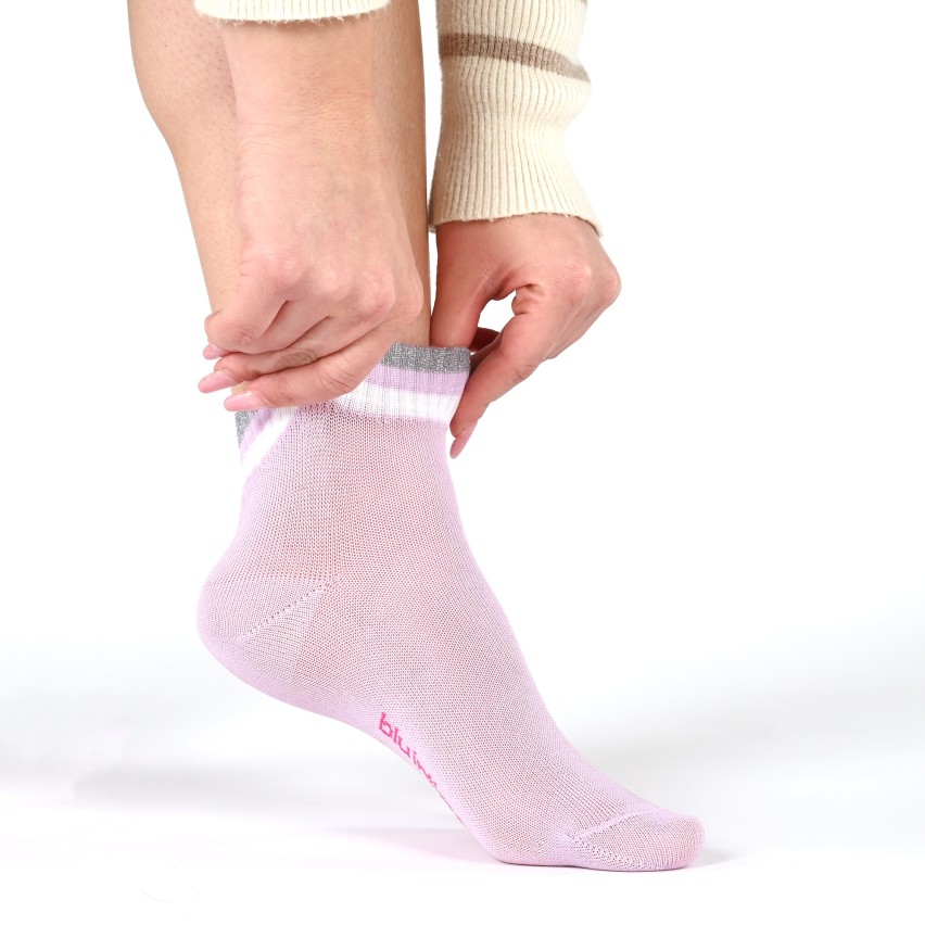 Calzini bimba filo di scozia con bordino in lurex Bluintimo 311 set 3 paia