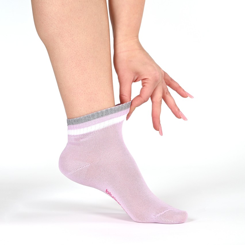 Calzini bimba filo di scozia con bordino in lurex Bluintimo 311 set 3 paia