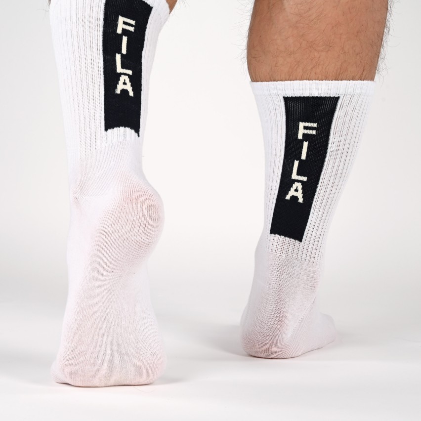 Calze sportive unisex con logo verticale Fila F5607 3 paia